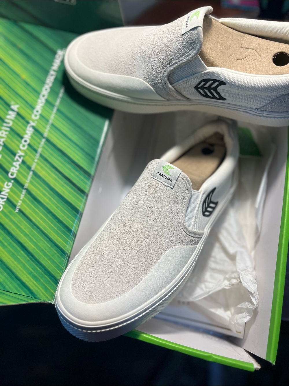 Cariuma pro skate off-white canvas vintage white suede US men 8/ women 9.5 - Picture 2 of 7